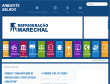Tablet Screenshot of ambientegelado.com.br